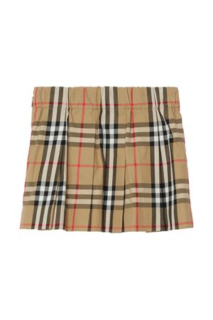 Beige cotton skirt BURBERRY KIDS | 8078400A7028